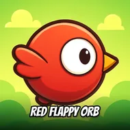 Red Flappy Orb - Flappy Fish game