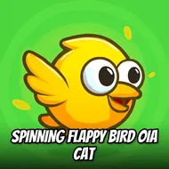 Spinning Flappy Bird Oia Cat - Bird Flight game
